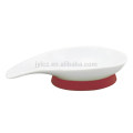 set of 3 ceramic serving dishes sets with silicone base